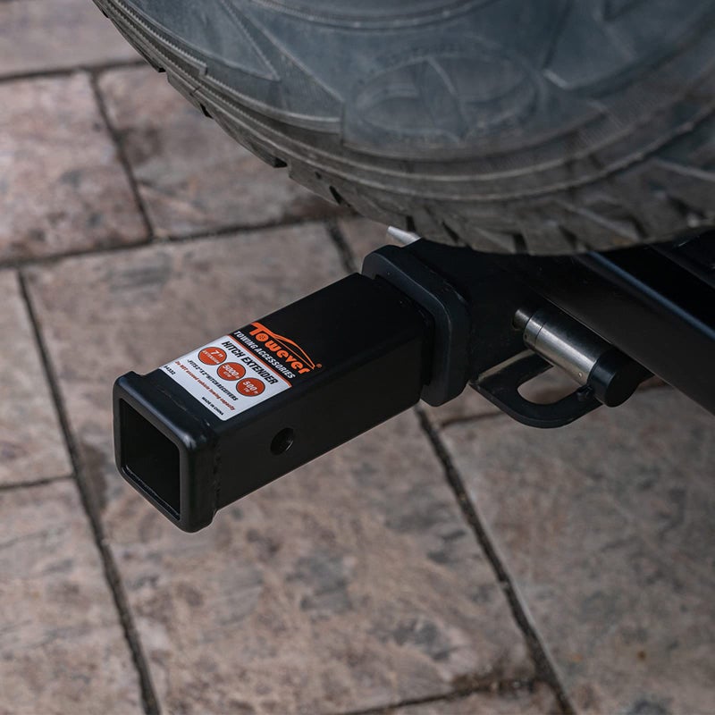 Towever 84332P Towever Trailer 2 inches Hitch Extension Receiver Tube Extenders, 7 inches Length, with 5/8 inch Hitch Pin - Image 5
